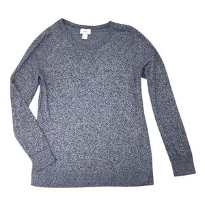 Old Navy Long Sleeve Lightweight  Sweater Heather Gray Crew Neck Size Medium